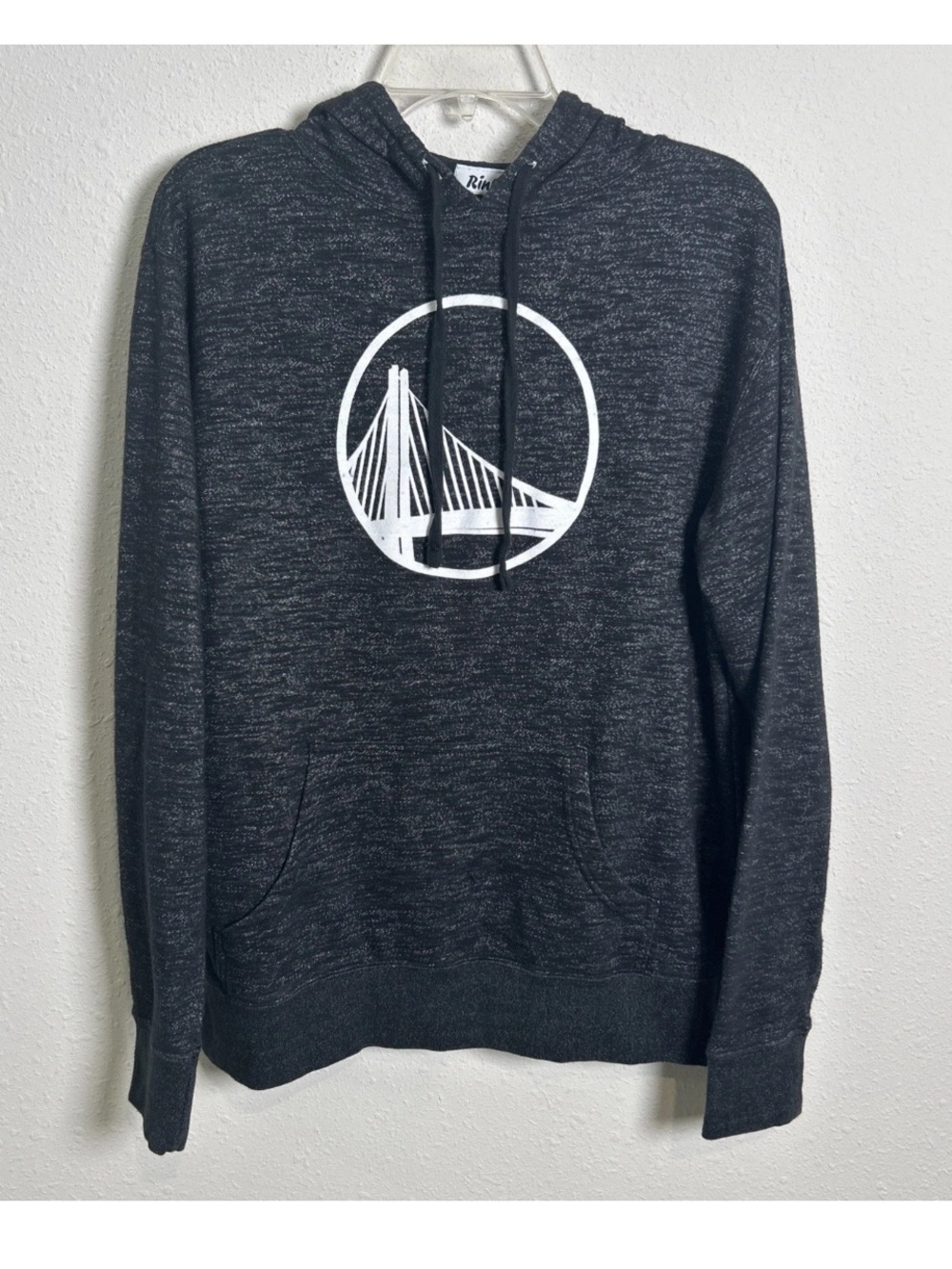 Golden State Warriors Gray Space-Dye Rinky Apparel Hoodie Sweatshirt Men’s Med